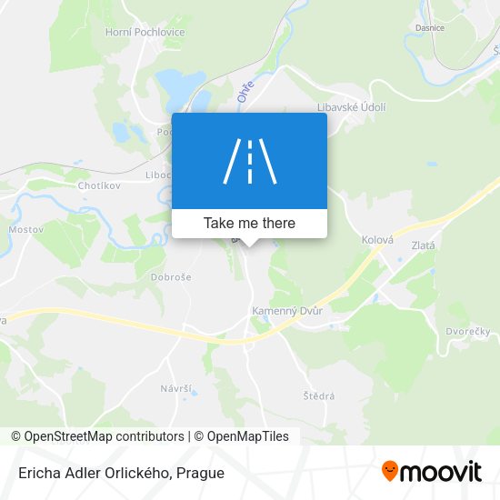 Ericha Adler Orlického map