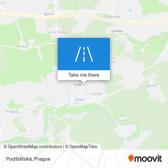 Podštělská map
