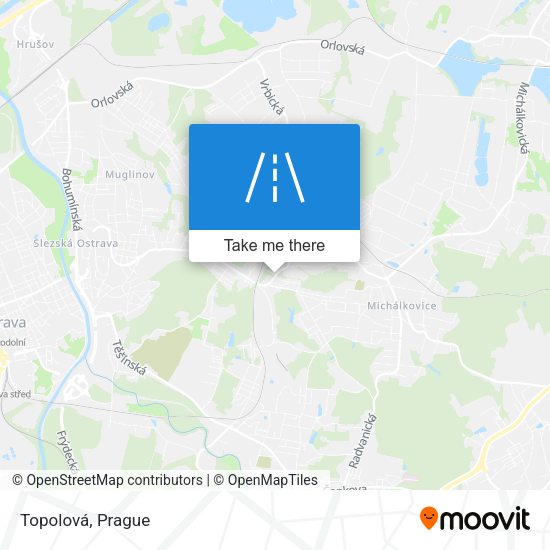 Карта Topolová