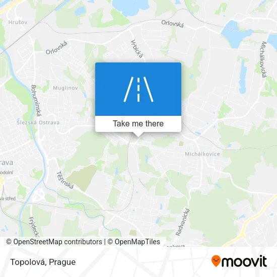 Карта Topolová