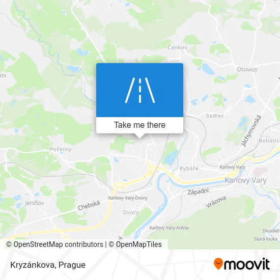 Карта Kryzánkova