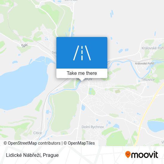 Lidické Nábřeží map