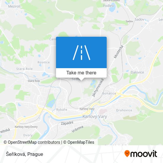 Šeříková map