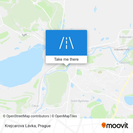 Карта Krejcarova Lávka