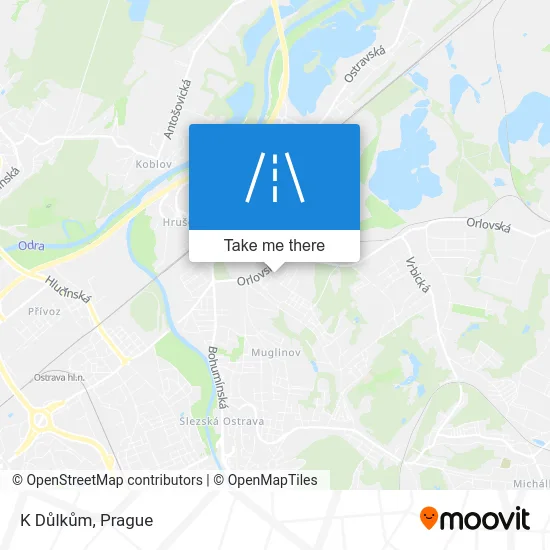 Карта K Důlkům