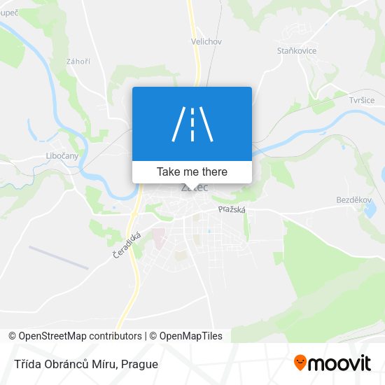 Třída Obránců Míru map