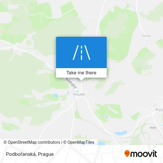 Карта Podbořanská