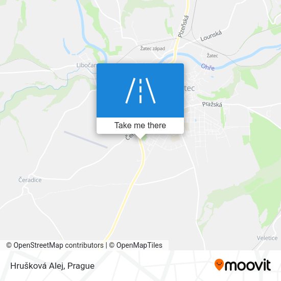 Hrušková Alej map