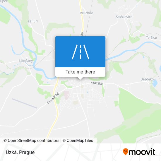 Карта Úzká