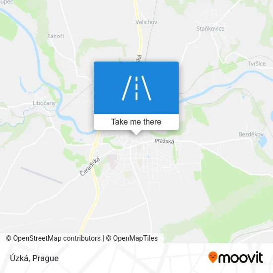 Карта Úzká