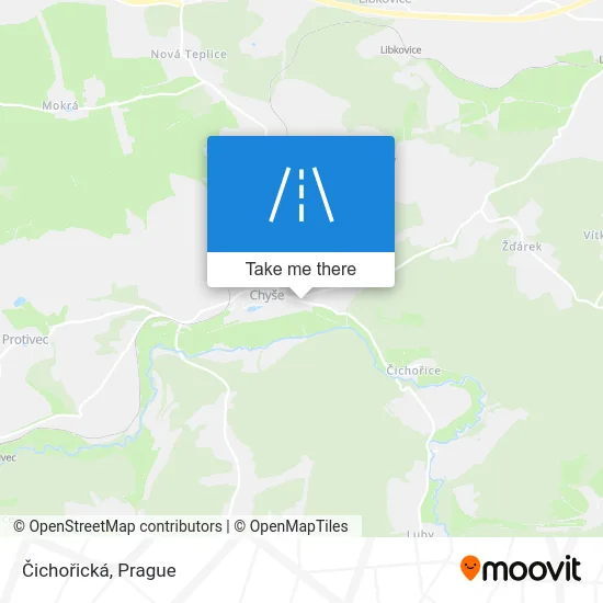 Карта Čichořická
