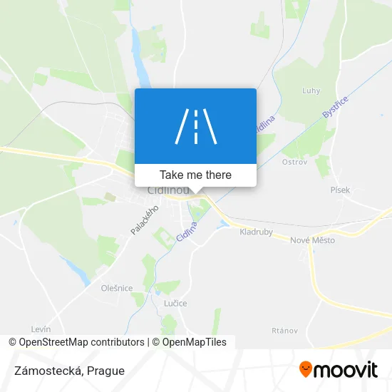 Карта Zámostecká