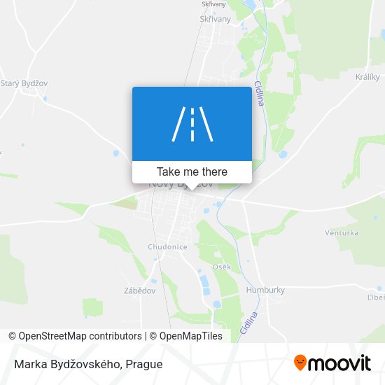 Marka Bydžovského map