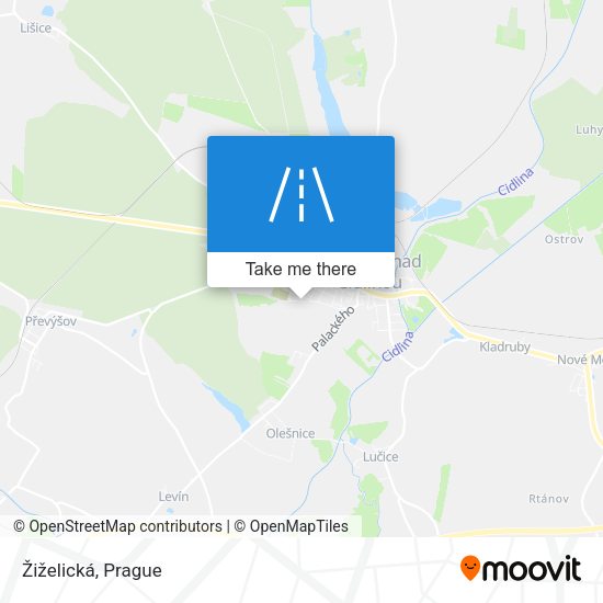 Žiželická map