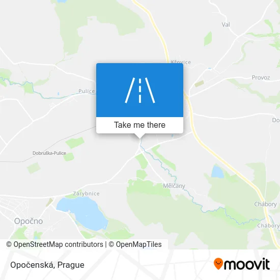 Карта Opočenská