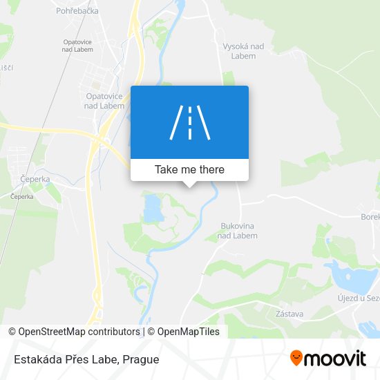 Estakáda Přes Labe map