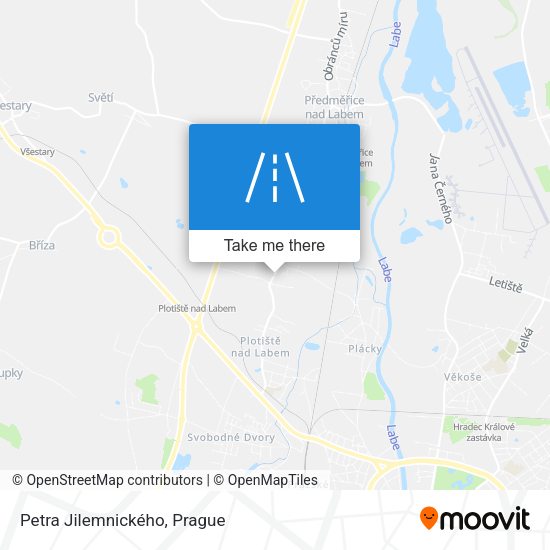 Petra Jilemnického map