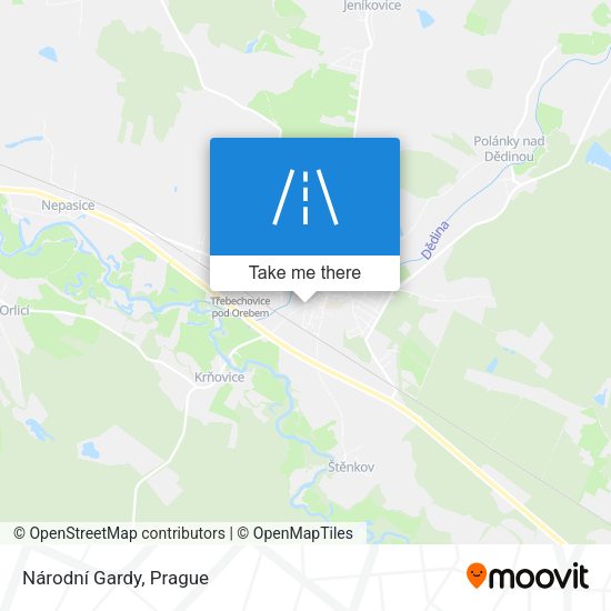 Národní Gardy map