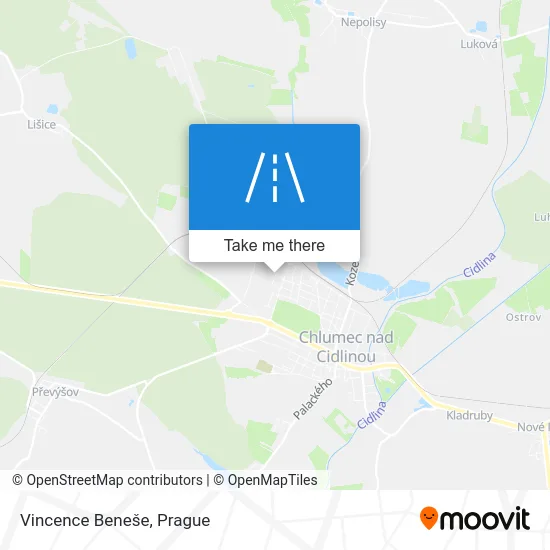 Карта Vincence Beneše