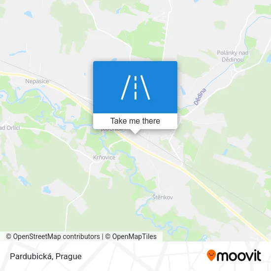 Карта Pardubická