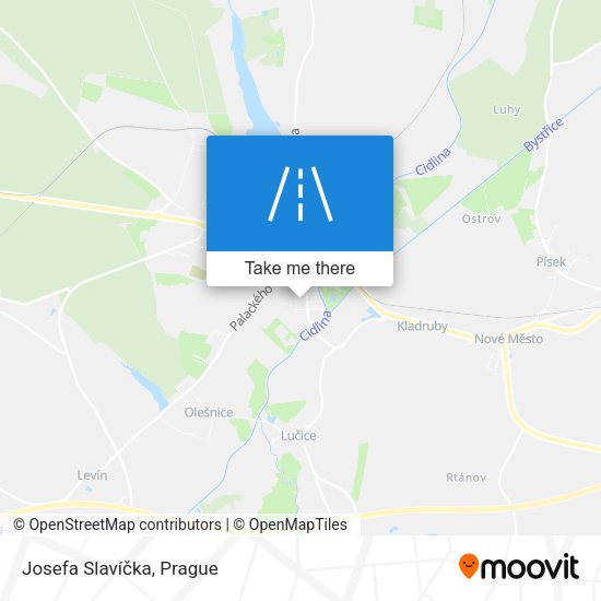 Josefa Slavíčka map