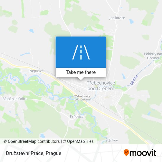 Družstevní Práce map