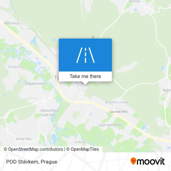 Карта POD Stávkem
