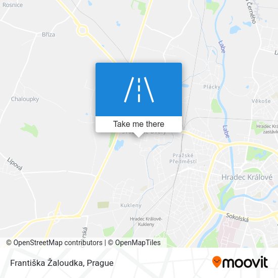Františka Žaloudka map