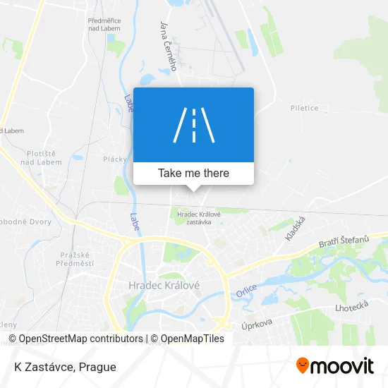 Карта K Zastávce