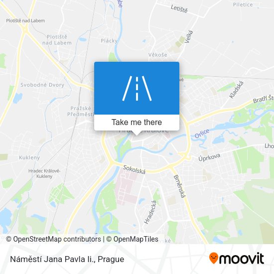 Náměstí Jana Pavla Ii. map