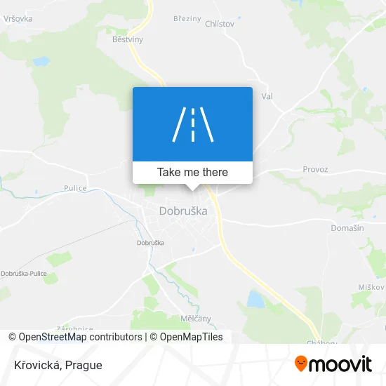 Карта Křovická