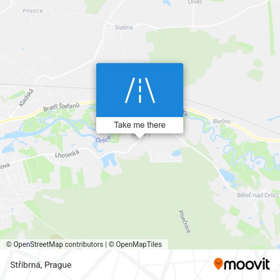 Stříbrná map