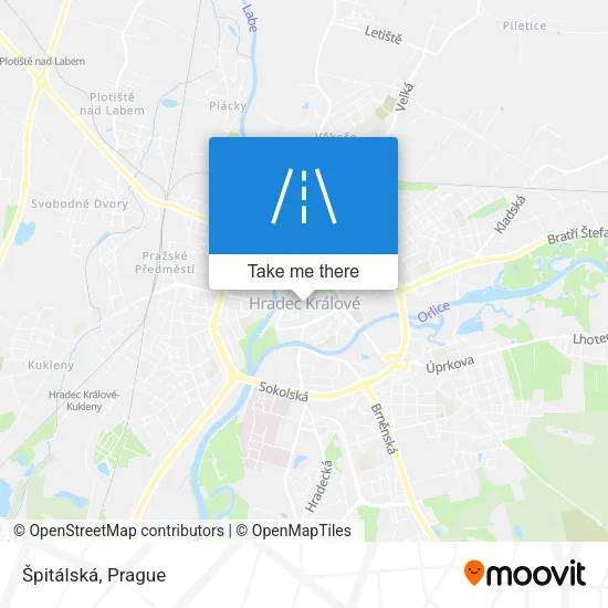 Карта Špitálská