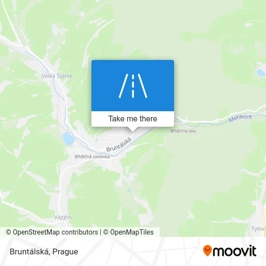 Карта Bruntálská