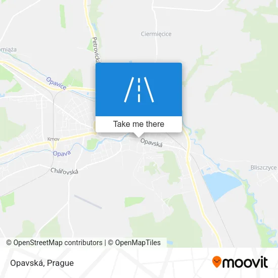 Карта Opavská