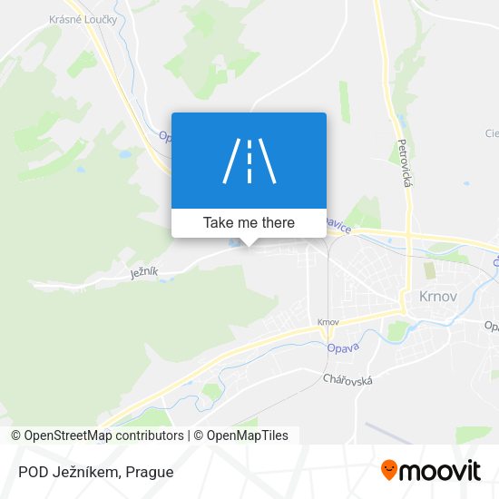 POD Ježníkem map