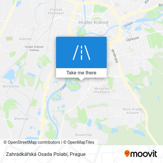Zahrádkářská Osada Polabí map
