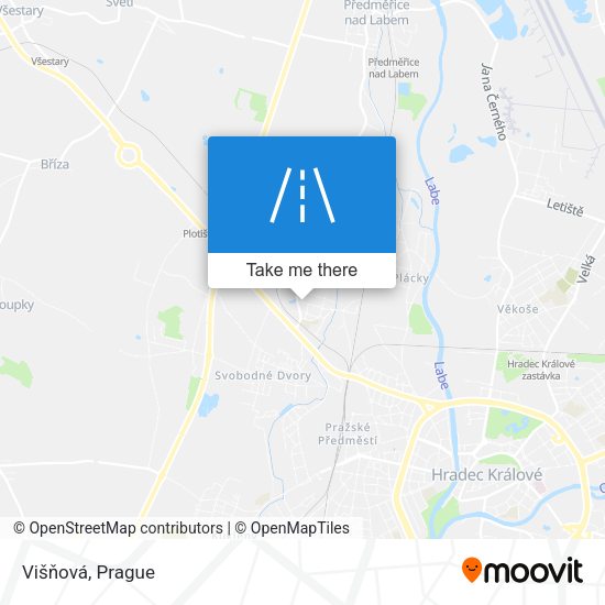 Višňová map