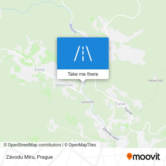 Závodu Míru map