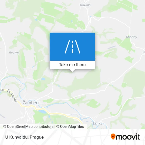 Карта U Kunvaldu