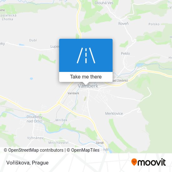 Voříškova map