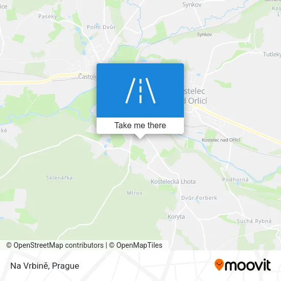 Карта Na Vrbině