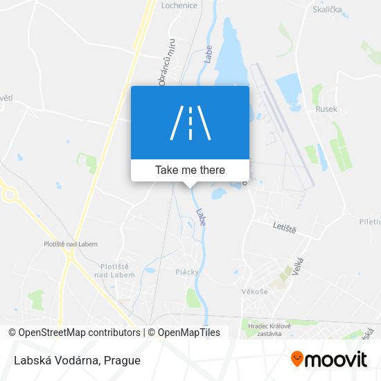 Labská Vodárna map