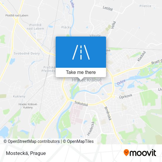 Карта Mostecká