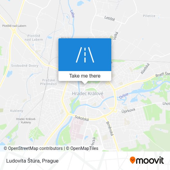 Ludovíta Štúra map