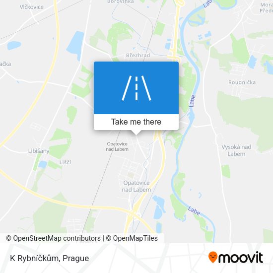 K Rybníčkům map
