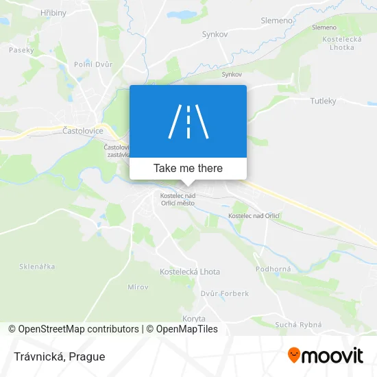Карта Trávnická