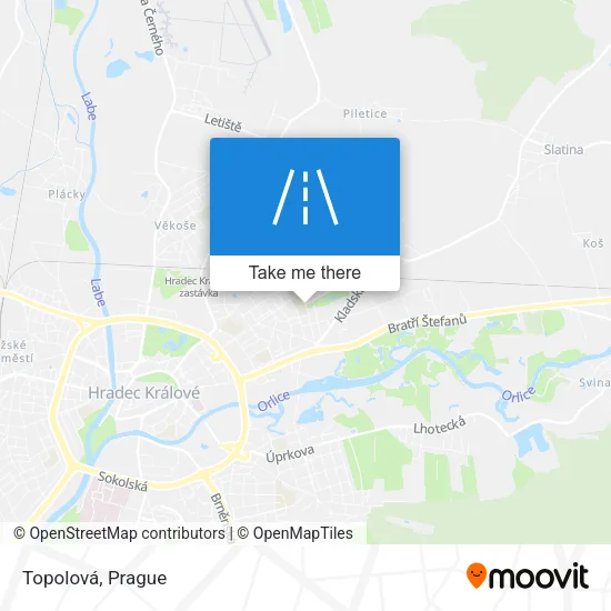 Карта Topolová