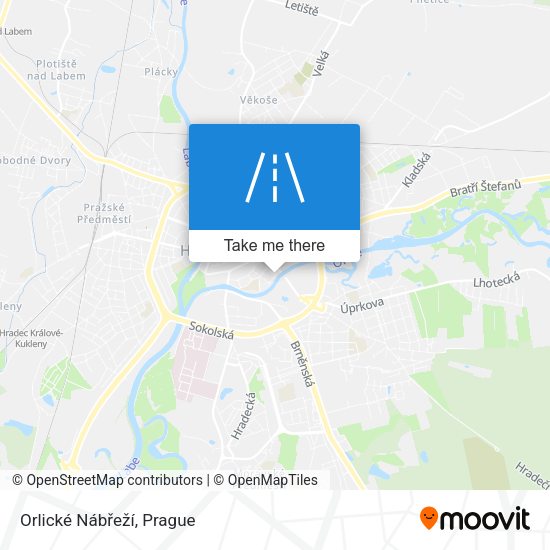 Orlické Nábřeží map