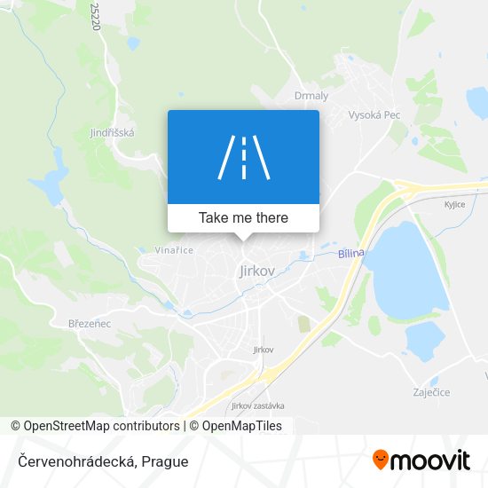 Карта Červenohrádecká